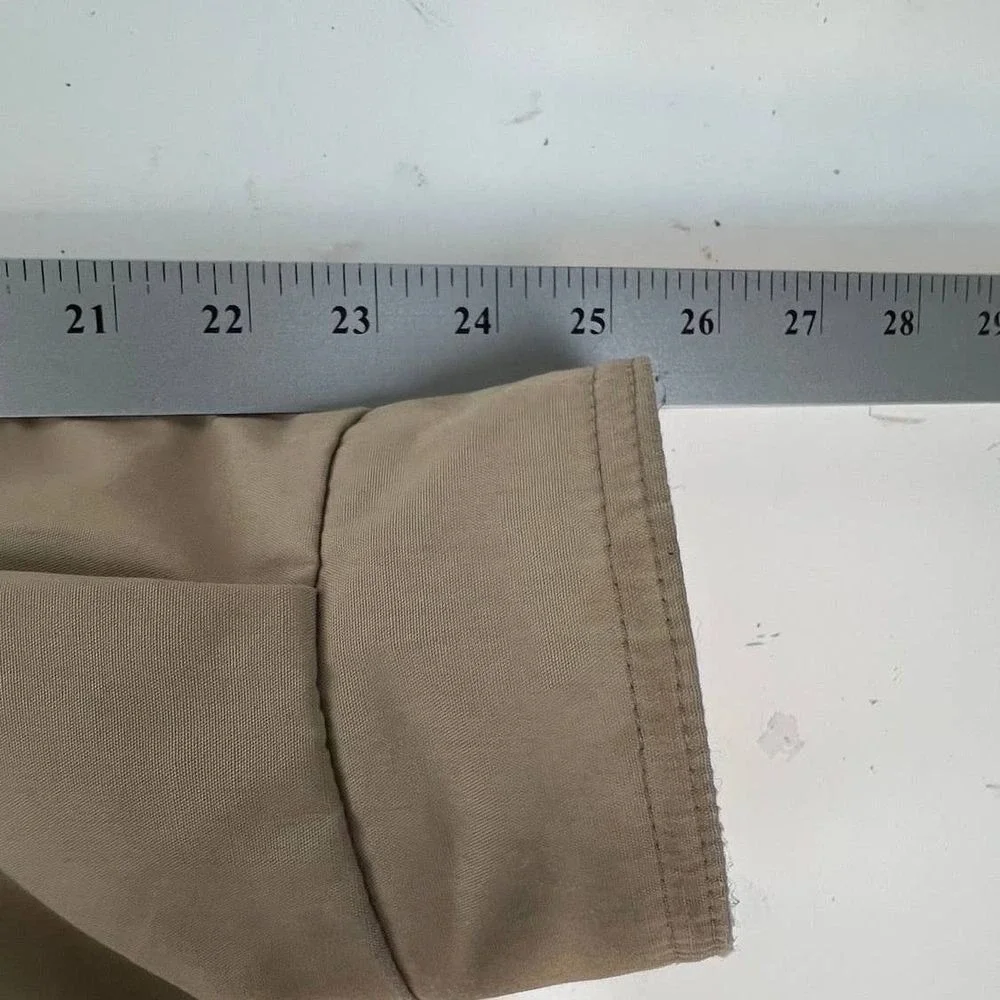 L.L. BEAN Wool Flannel Polyester Parka‎ Beige Made in USA Vintage M